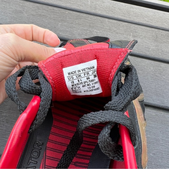 Adidas Predator Black and Red Soccer Cleats - Picture 4 of 4